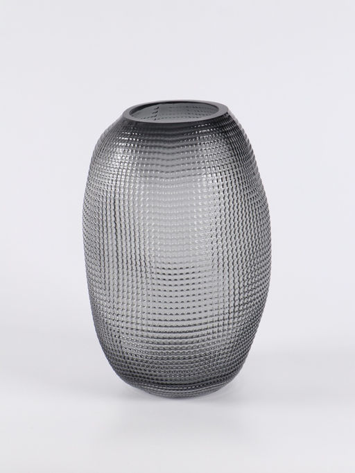 Ваза «Аллесио», 25×16 см, стекло, чёрная