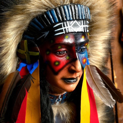 Панно «Индианка Блэндина», 40×15×60 см, МИКС