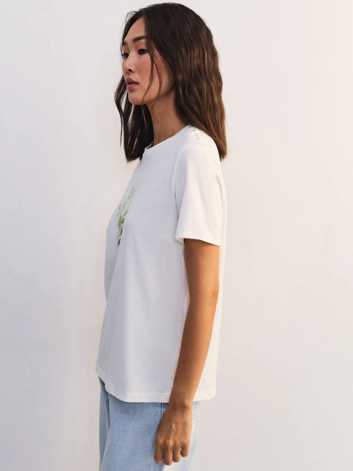 Футболка из хлопка с принтом ZR2605013423-2 / Zarina