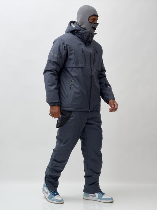 Горнолыжный костюм мужской зимний темно-серого цвета 3710TC - Mtforce фото 33
