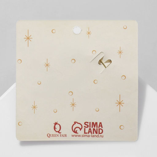 Брошь Клевер друза, цвет светло-зелёный в золоте - Queen fair фото 4