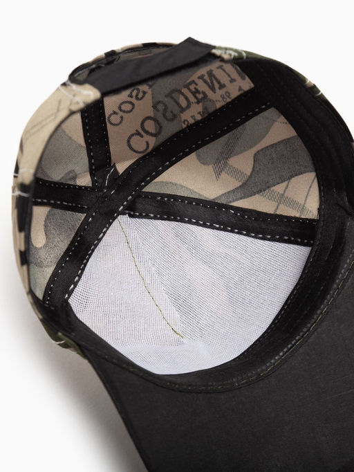 Кепка для мальчика MINAKU Камуфляж, бежево-чёрная, размер 50-52 (3-5 лет)  фото 5