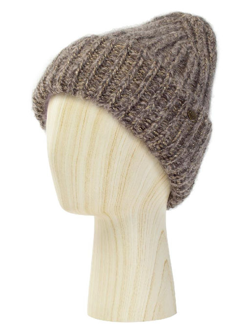 Шапка жен. мох+шерсть+виск+люр LB-BR55034 d.brown/gold - Labbra фото 5