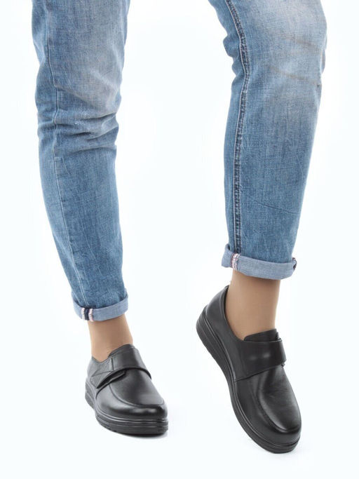 03-5072 BLACK Полуботинки женские (натуральная кожа) - No name фото 3