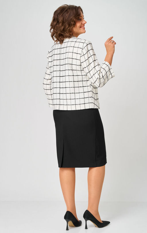 Костюм БелЭльСтиль 861/557 бело-черный