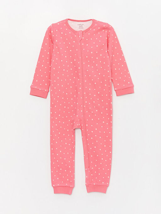 Bisiklet Yaka Fermuarl? Desenli K?z Bebek Tulum - Waikiki фото 2