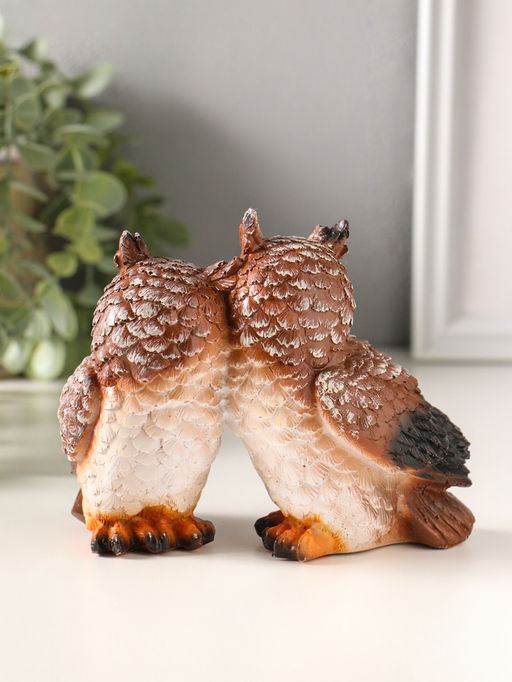 Фигурка полистоун «Пара сов», 11×14.5 см