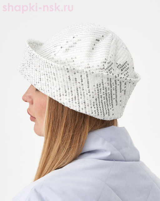 Кайри трикотаж пайетки Шапка (56-58)