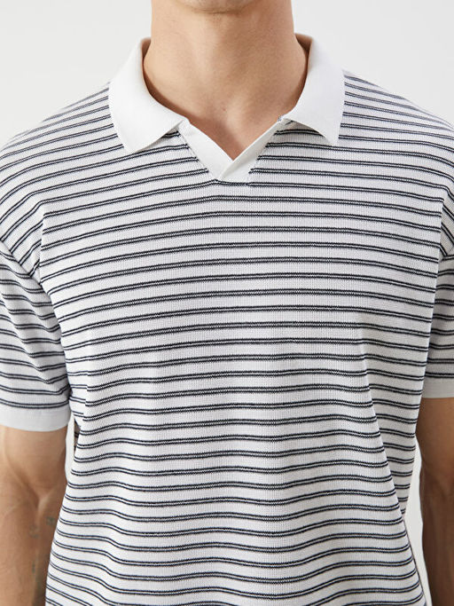 Polo Yaka ?izgili Erkek Ti??rt