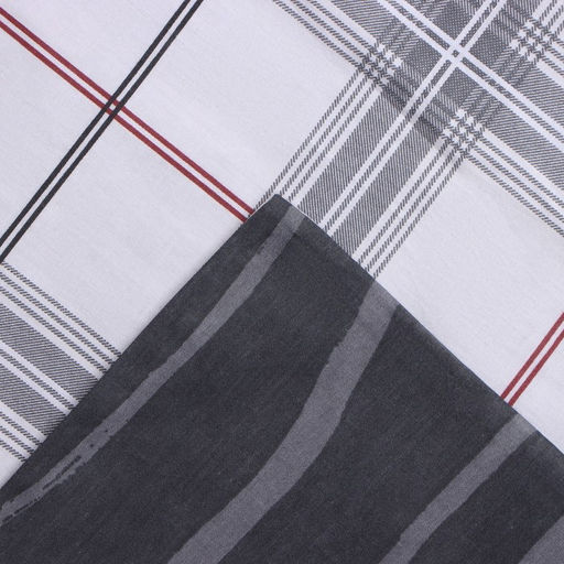 Постельное бельё LoveLife дуэт Серая клетка, 143х215см-2шт, 225х240см,50х70см-2шт 100%хлопок,сатин125г/м  фото 4