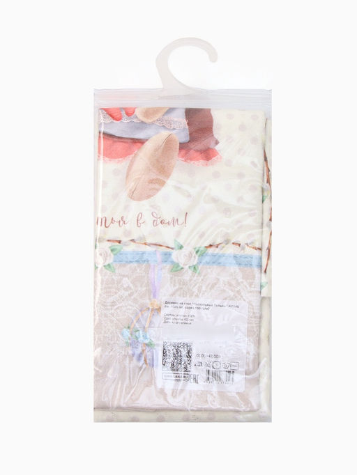 Дорожка на стол Этель Пасхальные Тильды, 40?146 см, 100% хлопок, саржа 190 г/м?, белая/розовая