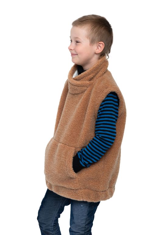 Жилет детский FUR цвет Ваниль УНИСЕКС - Woollamb фото 34