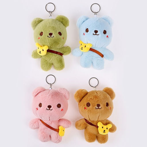 Мягкая игрушка Мишка на брелоке, 14 см, цвет МИКС - Simaland фото 4