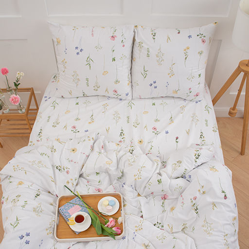 КПБ Традиция 2 спальный с европростыней, поплин, 100% хлопок, пл.110 гр./кв.м Ботанический сад Пододеяльник 177*217, простыня 217*240, наволочка 70*70 (2 шт.)  фото 3