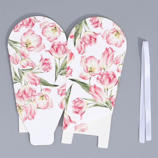 Цена за 5 шт. Бонбоньерка Цветы, 7.5 8 7.5 см - Дарите счастье фото 6