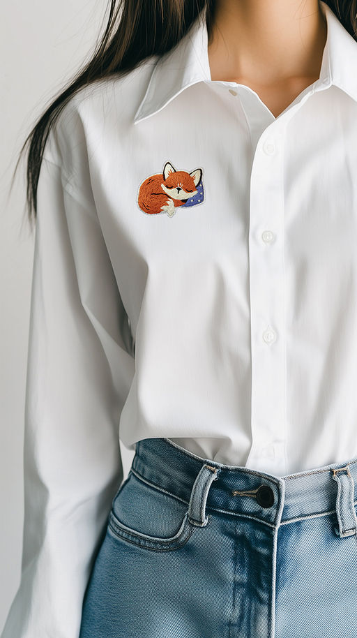 Набор для вышивания PANNA Живая картина JK-2344 Брошь. Спящий лис 5.5 х 4.5 см