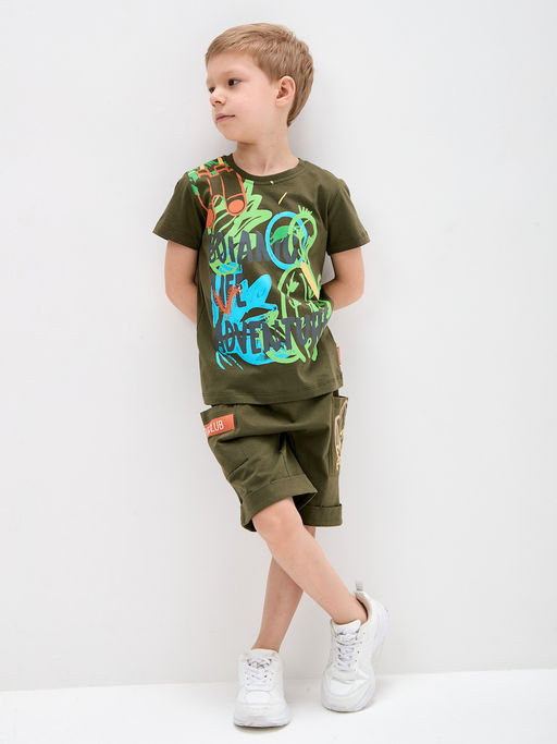 Шорты для мальчика цвета хаки - Kogankids фото 15