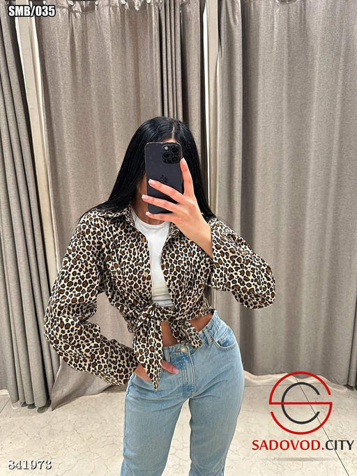 Рубашка женская с принтом