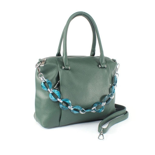 Сумка женская искусственная кожа AUR-036-960, 1отд+карм/перег, 2плеч/рем, зеленый SALE 258885 - Adelia фото 6