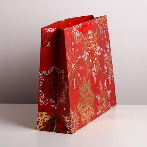 Пакет подарочный новогодний «Новогоднее великолепие», L 40×31×11.5 см