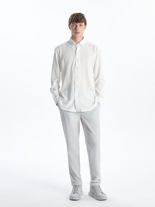 Regular Fit Uzun Kollu Erkek G?mlek