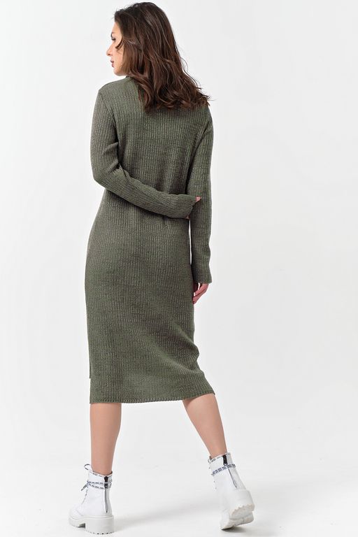 Платье теплое миди с высоким горлом - Fly фото 15