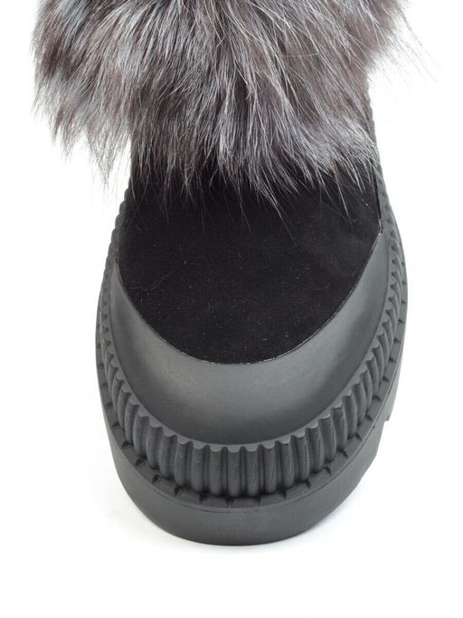 04-M20-5046 Ботинки зимние женские (натуральная замша, натуральный мех) - Фабричный китай фото 17