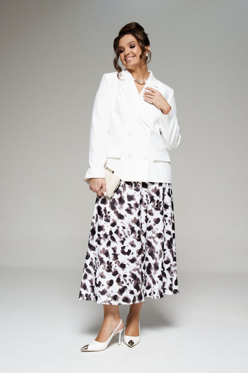 Костюм 6282 молочный+ анималистичный принт - Beautiful and free фото 3