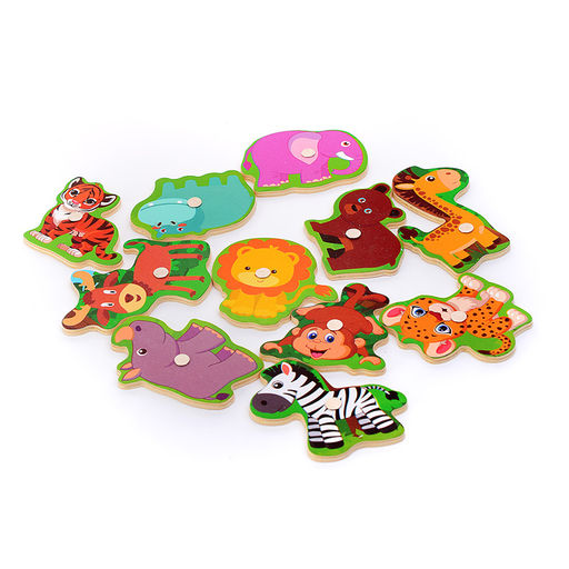 Пазл-вкладыш-рыбалка Зверята - Щепочка фото 4