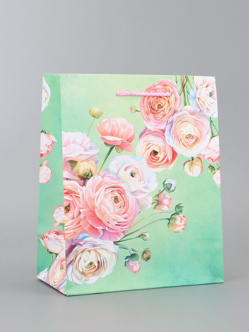 Цена за 2 шт. Пакет подарочный ламинированный вертикальный «Симфония цветов», 18×22.3×10 см