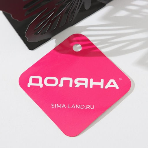 Салфетница Доляна «Бабочка», 13.5×4×9 см, чёрная