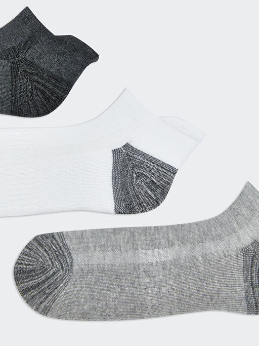 Desenli Erkek Patik ?orap 3l?