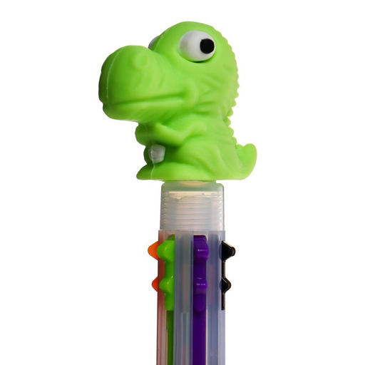 Цена за 36 шт. Ручка шариковая автоматическая «Динозавр», 6 цветов, МИКС