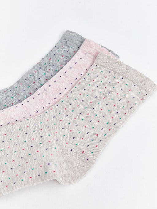 Desenli Kad?n Soket ?orap 3l?