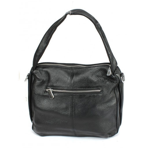 Сумка женская натуральная кожа GU 2033-6615, 1отд+карм/перег, плечевой ремень, черный 264152 - Adelia фото 2