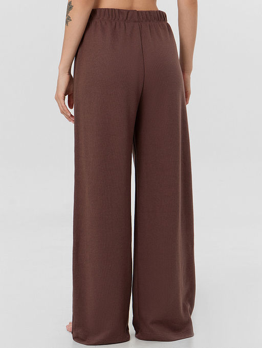 Комплект домашний Mark Formelle джемпер и брюки из полиэстера и хлопка шоколад  фото 5