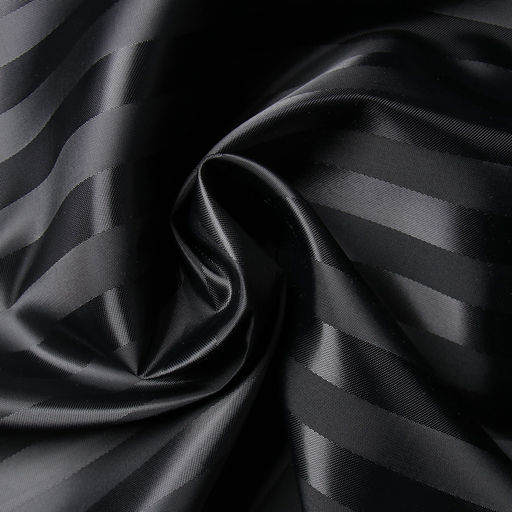 Штора в ванную «Этель. Полоска», 180×200 см, чёрная