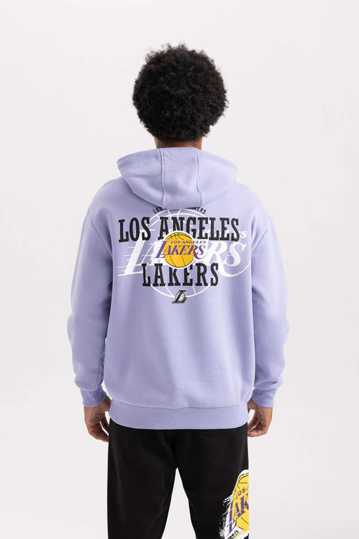 DeFactoFit Толстовка оверсайз с капюшоном NBA Los Angeles Lakers  фото 5