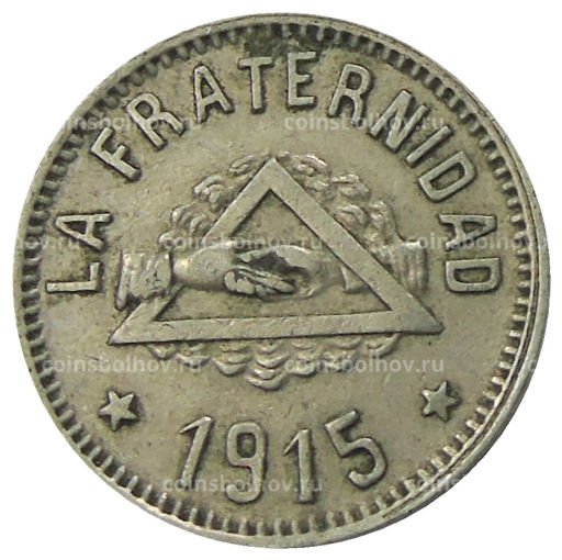 1 песета 1915 года Испания Барселона