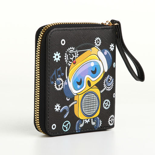 Кошелёк на молнии, чёрный