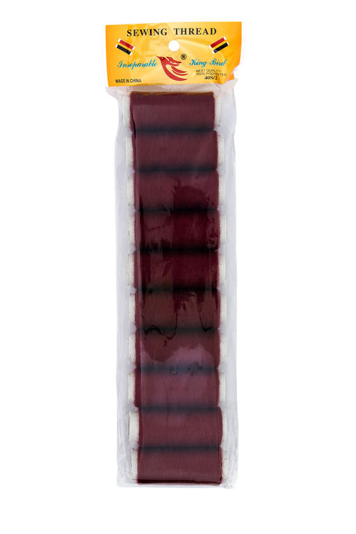 Набор ниток (10 шт) SF-7767, бордовый №9 - No name фото 2