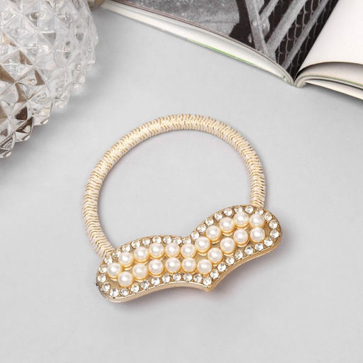 Цена за 6 шт. Резинка для волос «Робин», сердце, 5 см