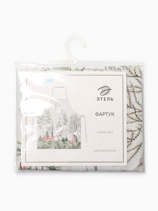 Фартук кухонный Этель. Лесная сказка, 60?70 см, 100% хлопок, саржа 190 г/м?