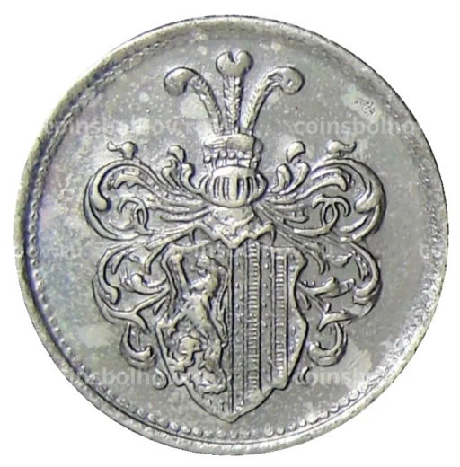 Монета 20 пфеннигов 1918 года Транспортный нотгельд  Лейпциг