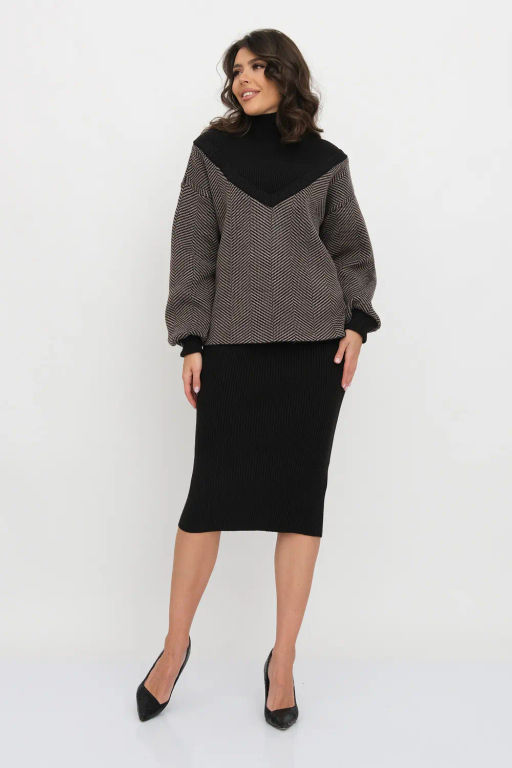 ЗЛАТА Костюм М 3306/кофе