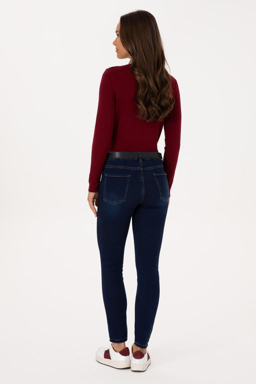 Kad_n Koyu Mavi Skinny Jean Pantolon Sepette S_rpriz _ndirim - U.s. polo assn фото 4