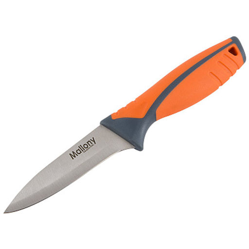 Цена за 2 шт. Нож с прорезиненной рукояткой ARCOBALENO MAL-04AR для овощей, 9,5 см 005523