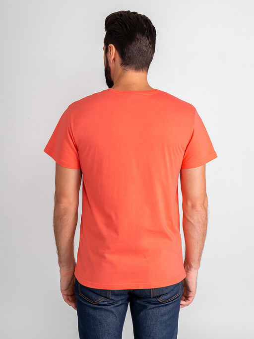 Футболка мужская короткий рукав GREG G146-RD-9012 (коралл)  фото 4