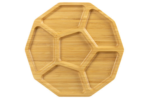 Менажница бамбуковая 30,5*29*1,8 см 6 секций - Elan gallery фото 4