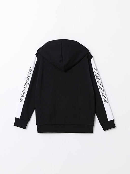 Be?ikta? Bask?l? Erkek ?ocuk Fermuarl? Sweatshirt - Waikiki фото 2